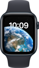 Apple Watch SE GPS + Cellular 44mm Midnight Aluminium Case with Midnight Sport B